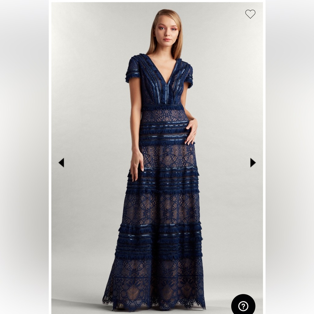 Tadashi Shoji Midnight Blue Gown